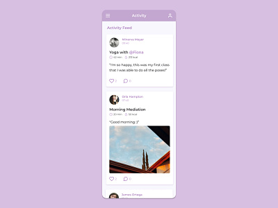 Daily UI #047 - Activity Feed