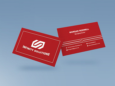 Minimal Business Card ARIAL b40000