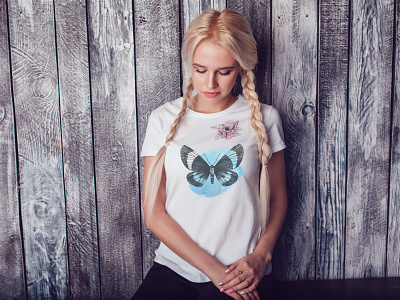 ButterFly Female branding business design graphic design illustration logo photo editing photoshop tshirt tshirt art tshirt design tshirtdesign tshirts vector vector illustration