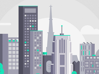 Skyline Rond Dribbble7