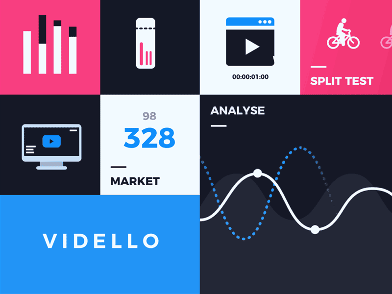 Stats animated loop 2d animation business collage cycle grid info infographics motion stats vidello