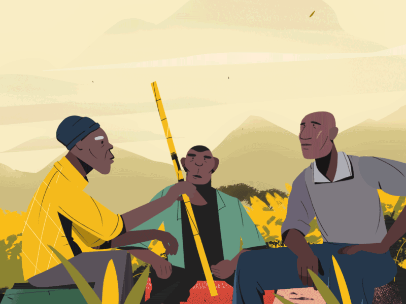 Starting With Women - GIF1 africa animation character gif illustration meeting men starting uganda with women