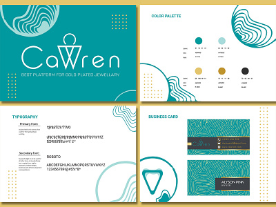 Cawren Brand Guide brand guide brand identity brand manuel branding business card illustration logo typography