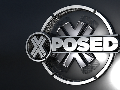 3D Logo Design for Xposed Events 3d logo 3d logo design brand design brand identity events logo design marketing
