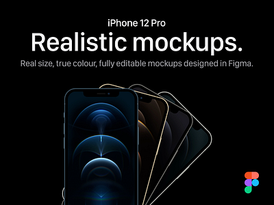 iPhone 12 Pro Mockups for Figma