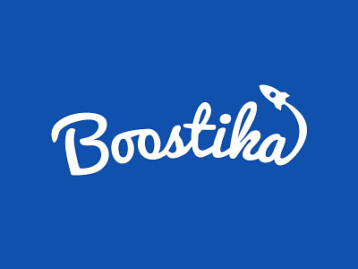 Boostika data management logo rocket