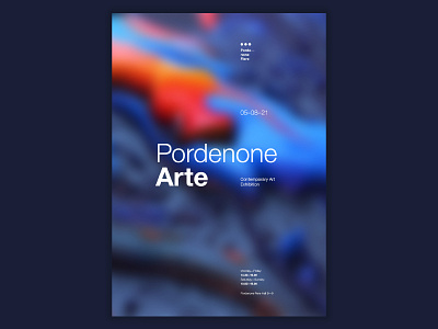 Poster for "Pordenone Arte Exhibition"