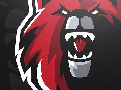 Grizzly bear fierce grizzly bear logos mikecdesigns mikecharles red sports sports logos
