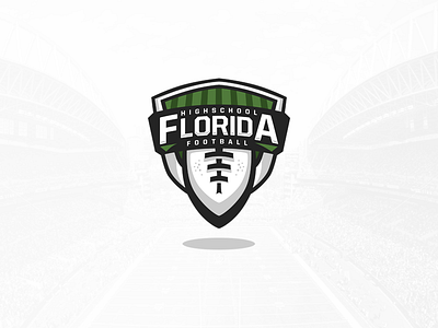 Florida Highschool Football Logo Process football green logo process mascot logo mike charles mikecdesigns professional sports logo