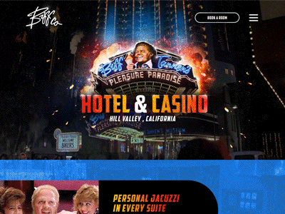 Biff Tannen's Website back to the future biff tannen landing page layout web web design website