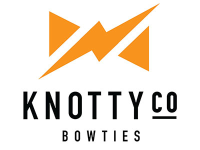 Knotty Co Logo bow ties branding logo