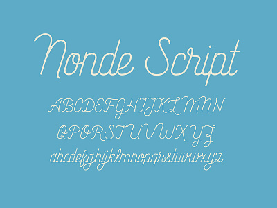 Nonde Script first draft font old navy script type type design typeface typography