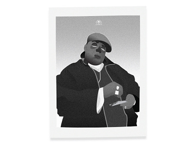 Biggie poster art hiphop illustration music poster simple vector