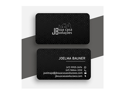 Cartão de visita "JB Sua Casa Soluções" cartão de visita design identidade de marca logo