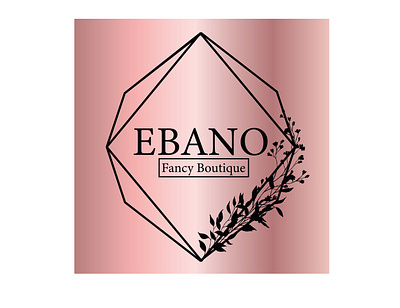 Logo "Ebano Fancy Boutique" comunicação visual design identidade de marca logo
