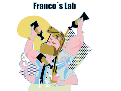 Franco´s Lab digital art illustration ilustração packaging