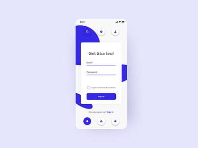 Mobile Sign Up Page Daily Ui #01 by Sean Hnedak on Dribbble