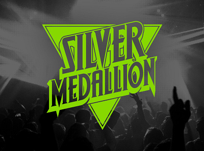 Silver Medallion album art band merch branding music poster design