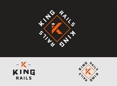 King Rails action sports branding design logo skateboarding