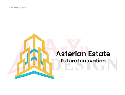 Aterian Estate adobe illustrator design flat illustration illustrator logo logo design minimal real estate logo