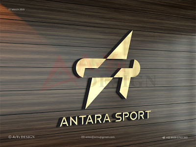 Antara Sport adobe illustrator branding design flat illustration illustrator logo logo design minimal vector