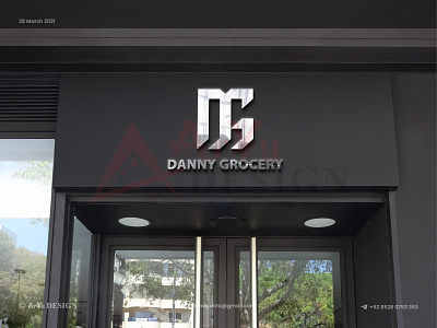 Danny Grocery adobe illustrator branding design flat illustration illustrator logo logo design minimal modern