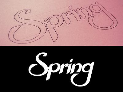 Spring Logo lettering logo