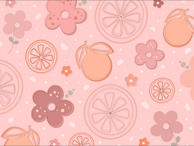 Gardenia Blossom Pattern graphic design pattern pattern design