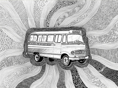 Psychedelic bus