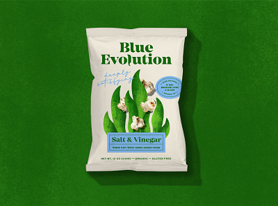 Blue Evolution - Popcorn Packaging - Concept 2 flame icon illustration ocean packaging pasta seaweed