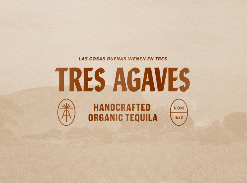 Tres Agaves - Logo alcohol heritage logo organic packaging spirits tequila