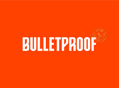 Bulletproof - Logo Concept confidence food gold icon logo packaging type