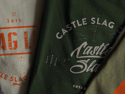Castle Slag T-Shirts apparel brand camo castle design hunter logo metal nature slag