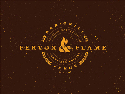 Fervor & Flame Type Palette 2 ampersand camping fire flame flampersand