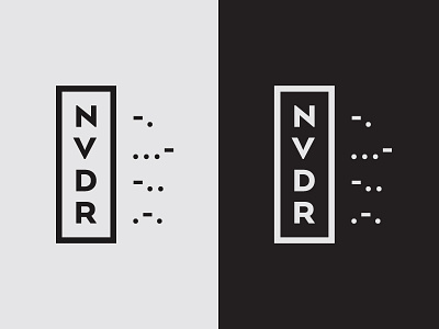NVDR Logo code communication contemporary logo morse