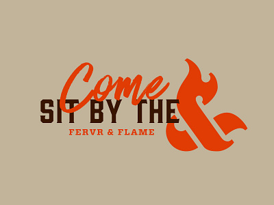 Fervr & Flame Experiment 1 ampersand branding fire flame food