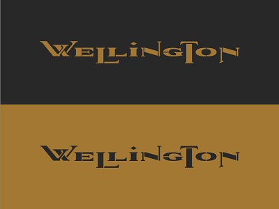Wellington Custom Typography custom folk music stencil