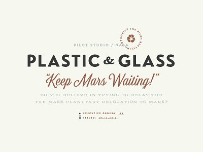 Recycle - Plastic & Glass glass plastic recycle vintage