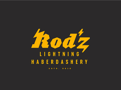 Rod'z Lightning Haberdashery lightning logo rods