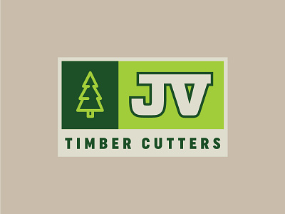 JV Timber Cutters athletics circle junior varsity logo patch timber vermont