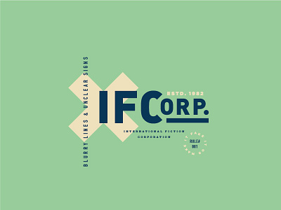 IFCorp. #002 fiction found industrial typography