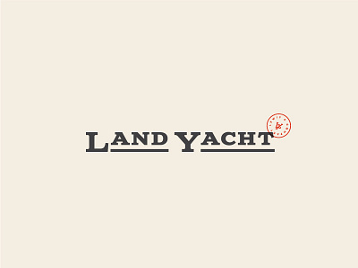 LandYacht Standard Type & Stamp land logo monogram nautical stamp yacht