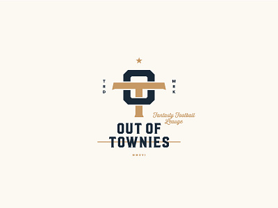 Out of Townies - Lock Up fantasy football lock up logo monogram townie