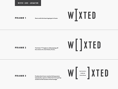 Wixted Photography - Logo 2 Animation expansion frame logo photography