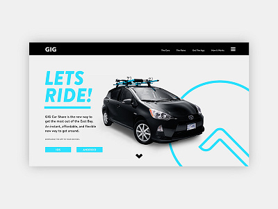 GIG Car Share - Web car share drop pin g go location travel web