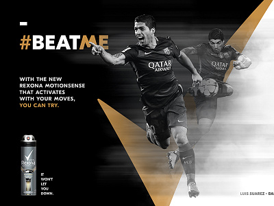 Degree / Rexona - #BeatMe V3 active beatme degree deodorant layered modern soccer sports