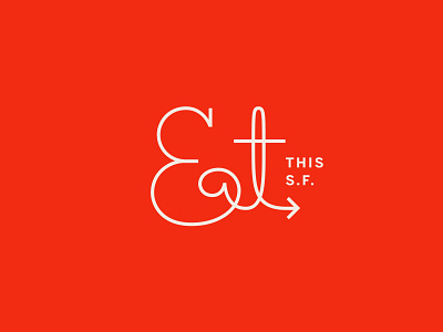 EatThisSF - Logo arrow blogger eat food san francisco
