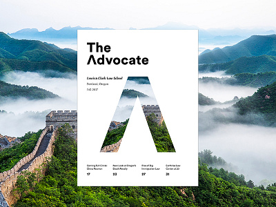 The Advocate Cover Fall 2017 advocate cover graduate law school living logo magazine