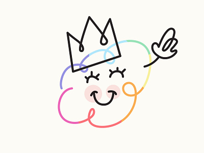 Heyo! cloud crown happy pride pride month rainbow