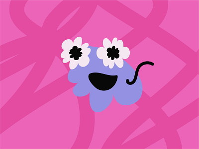 Purple For Spirit blob flower illustration love pride